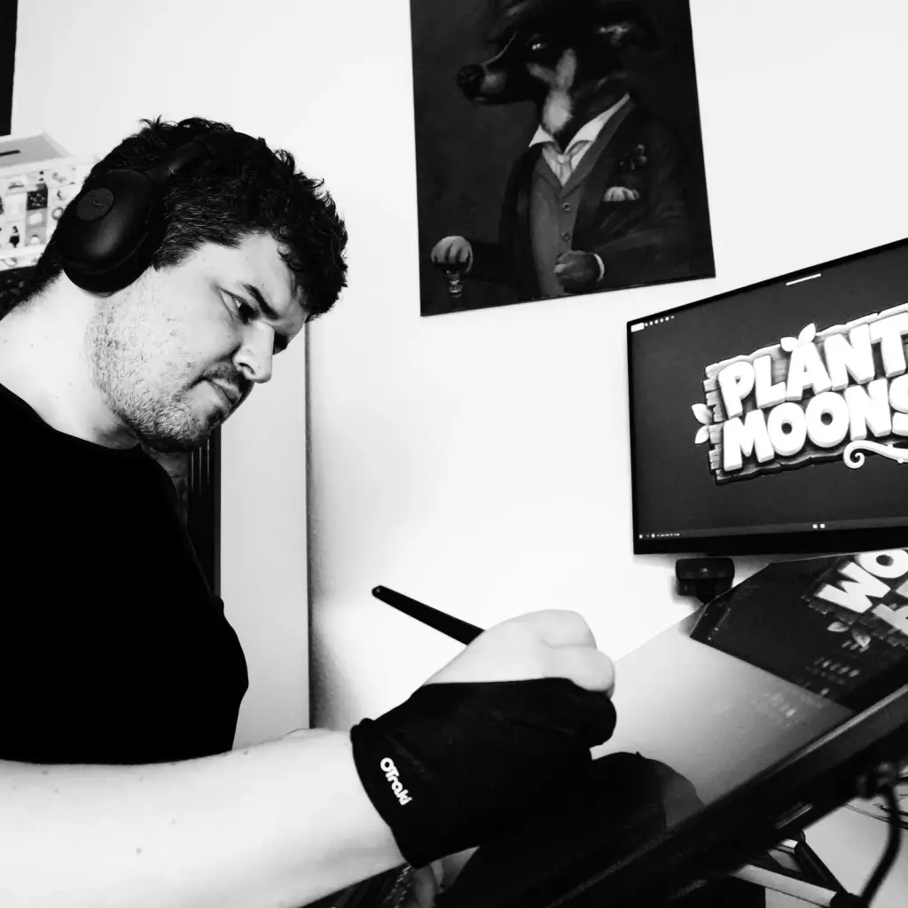 Manuel arbeitet an einer neuen digitalen Figur zum 3d Drucken